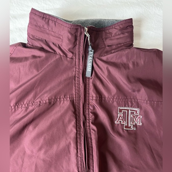 University Of Texas A&M Windbreaker Heavy Jacket Size Large - Picture 4 of 7